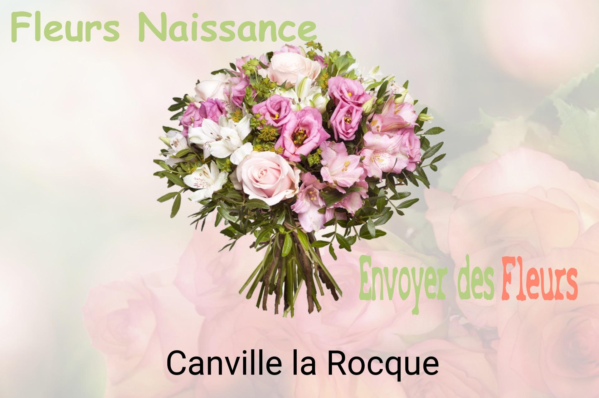 Bouquet de fleurs de naissance livré à Canville-la-Rocque